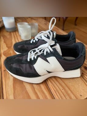 New Balance Black and White Casual Runner Sneakers